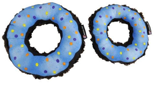 Chocolate Donut Plush Dog Toy - Medium-0