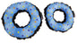 Chocolate Donut Plush Dog Toy - Medium-0